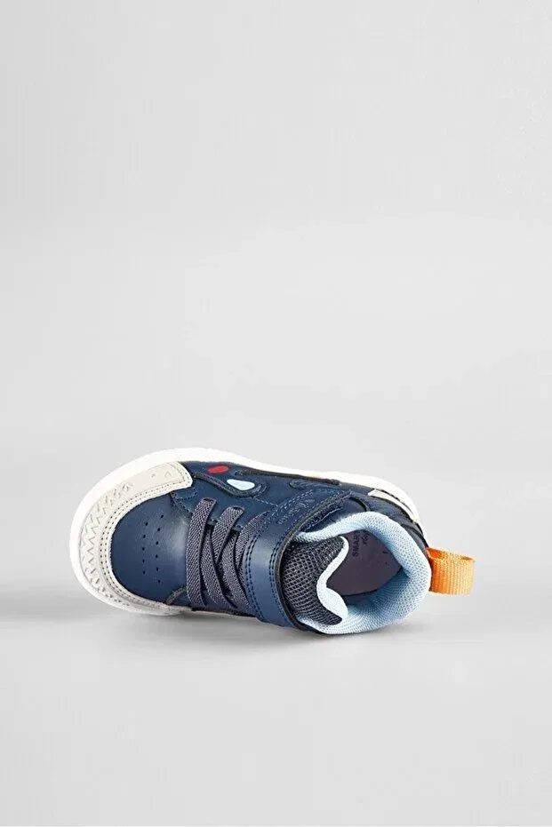 Детские ботинки-кроссовки для девочек на плоской подошве Vicco, Navy Blue — фото 3