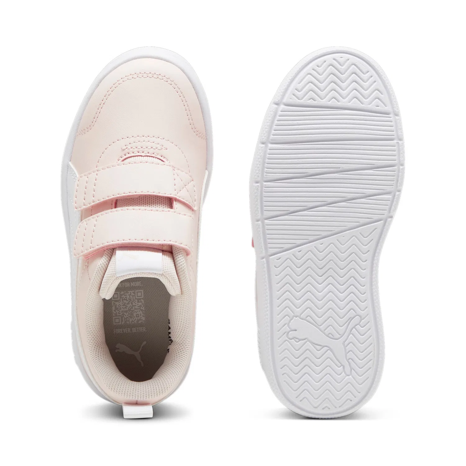 Детские спортивные кроссовки Courtflex v3 PUMA, Island Pink/PUMA White — фото 4