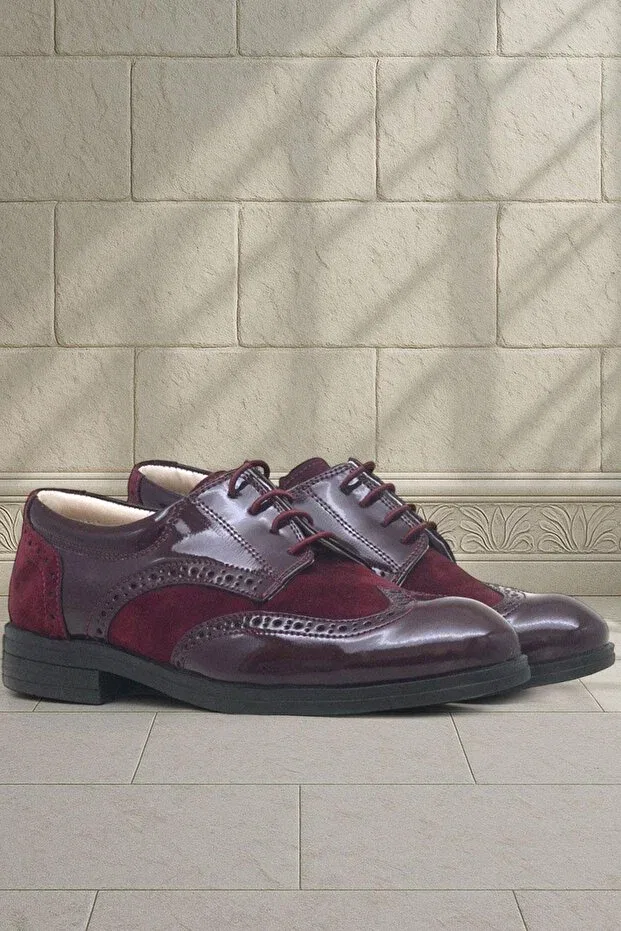 Детские туфли для мальчиков из искусственной кожи Titan Rakerplus, Burgundy