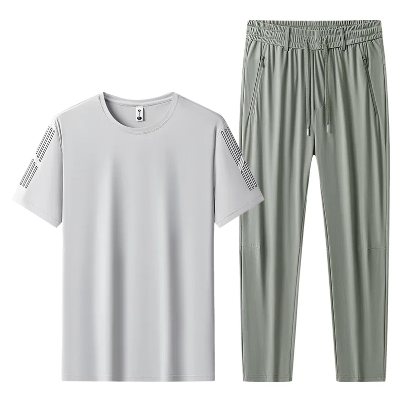 Детский комплект спортивной одежды с принтом Sugarfunk, Upgraded Light Gray