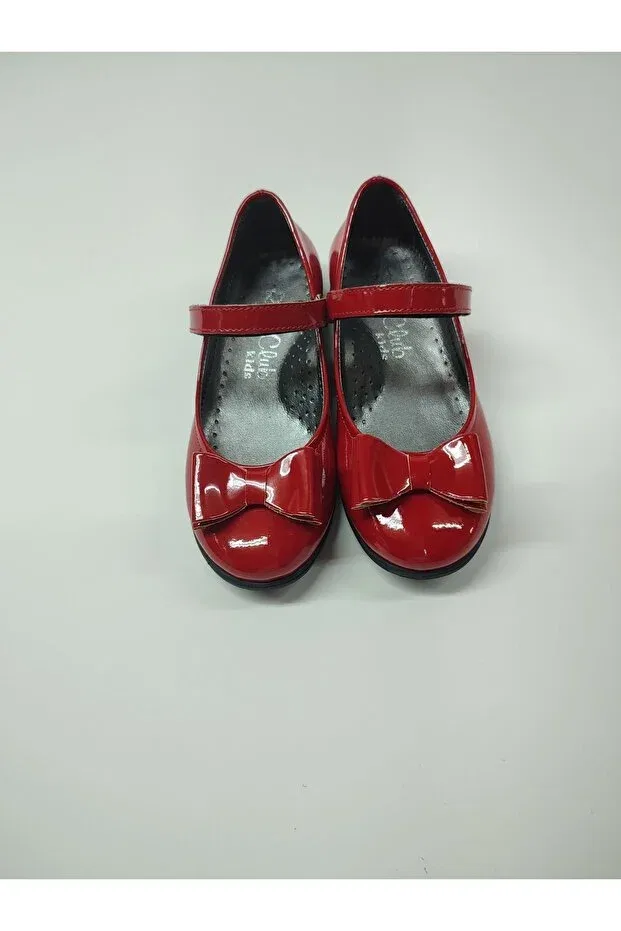 Детские балетки для девочек из натуральной кожи Rose Club Kids, Red — фото 4