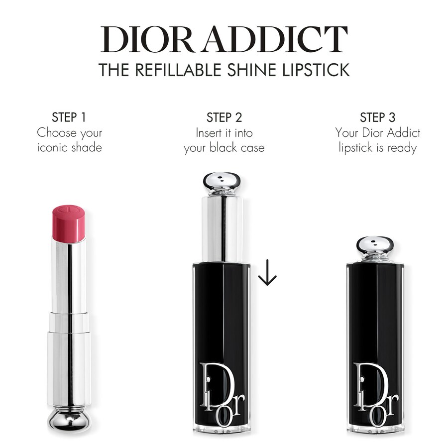 Помада Dior Addict Shine DIOR, 0.11 oz/3.2g, 422 Rose Des Vents — фото 4