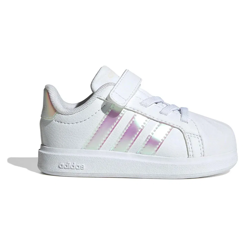 Детские кроссовки для девочек с широкой колодкой Street Talk Adidas, White