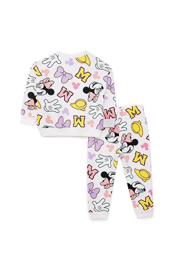 Детский спортивный костюм для девочек с принтом Disney Ecru Printed — фото 2