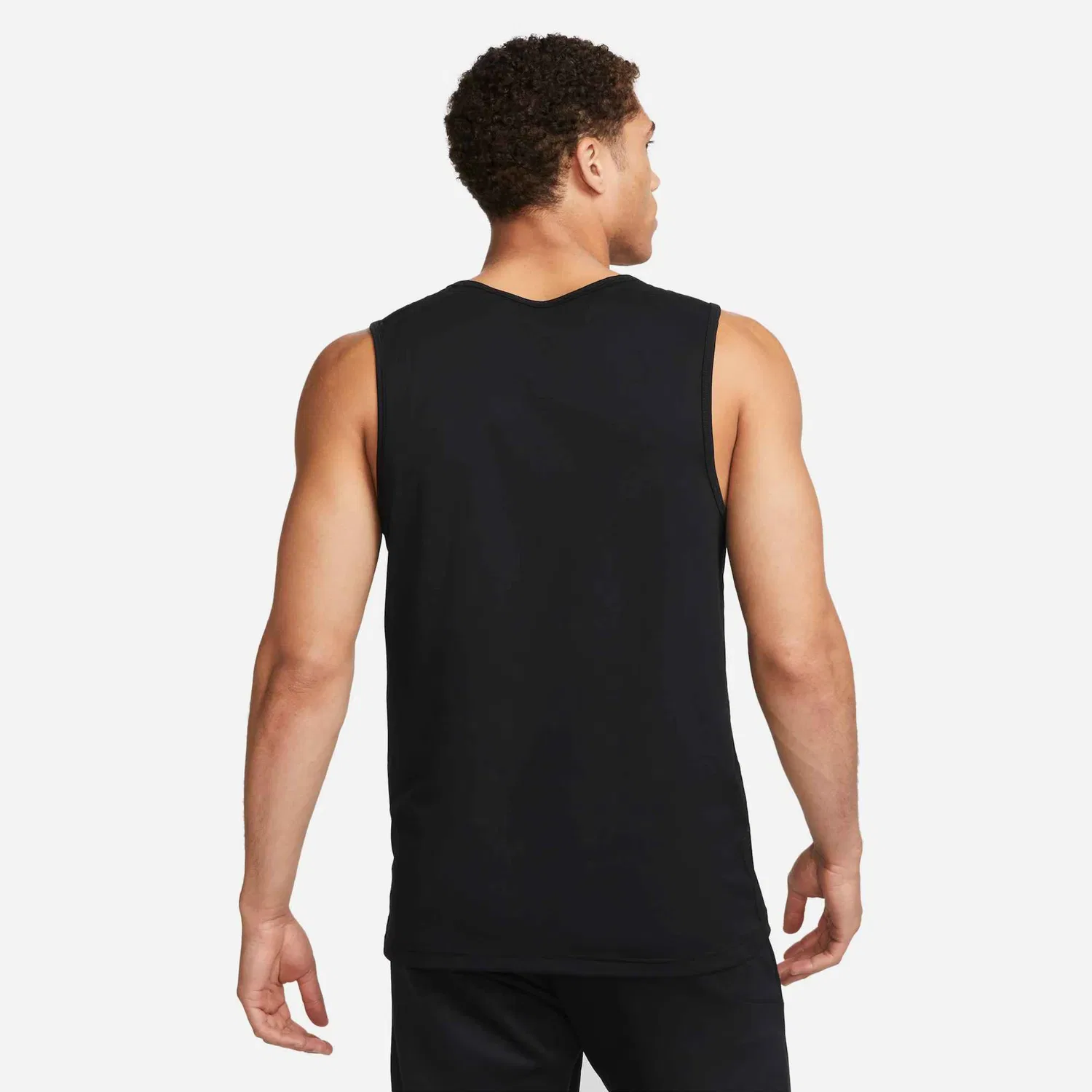 Мужской фитнес-топ с технологией Dri-FIT Nike, Black/White — фото 2