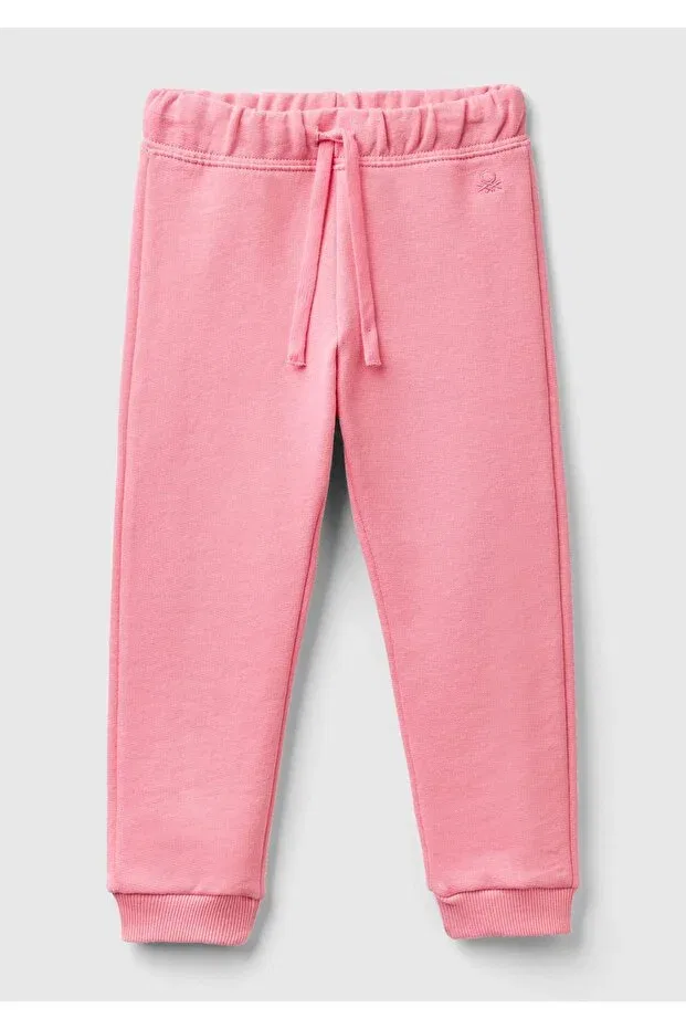 Детские спортивные штаны для девочек с принтом United Colors Of Benetton, Pink