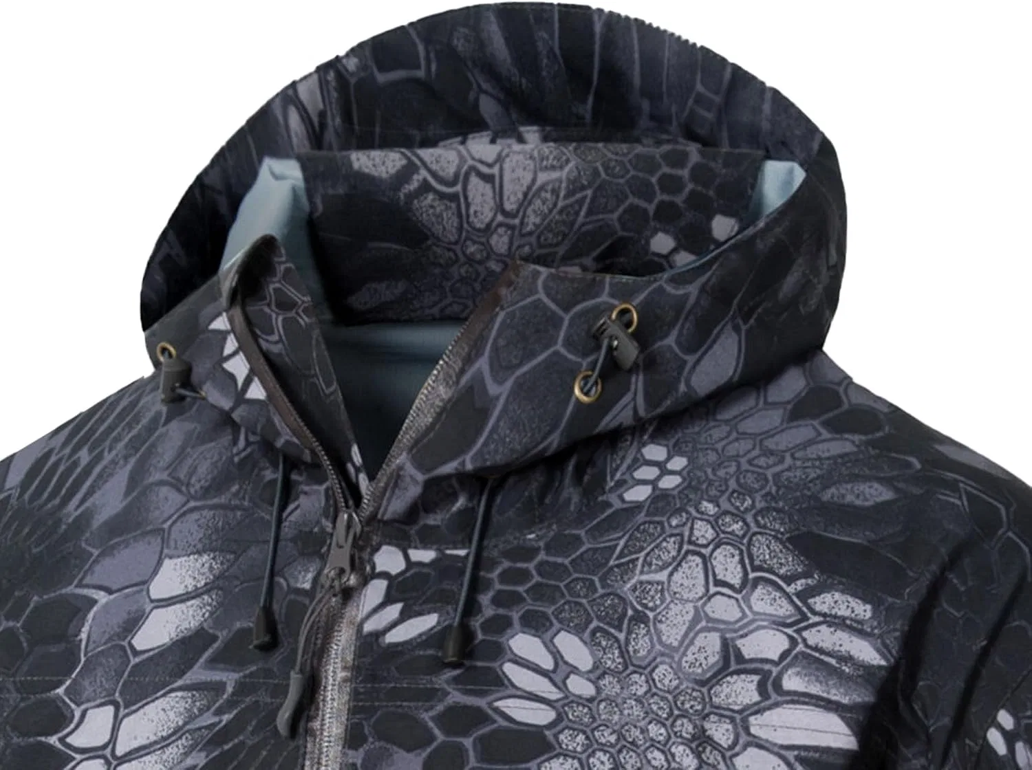 Мужская куртка с флисовой подкладкой, модель Softshell, чёрный — фото 3