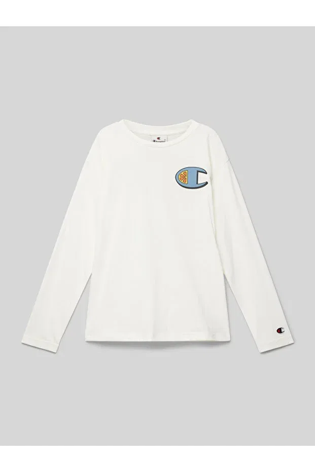 Детские свитшот для девочек хлопковый Champion, White