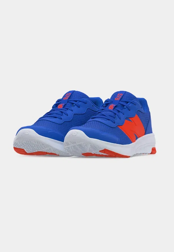 Кроссовки беговые с защитой от холода 578 lace unisex New Balance Blue Bird, Team Orange, White, белый/синий — фото 3