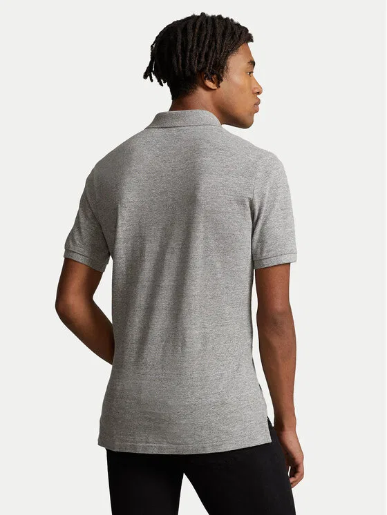 Поло slim fit Polo Ralph Lauren, серый — фото 3