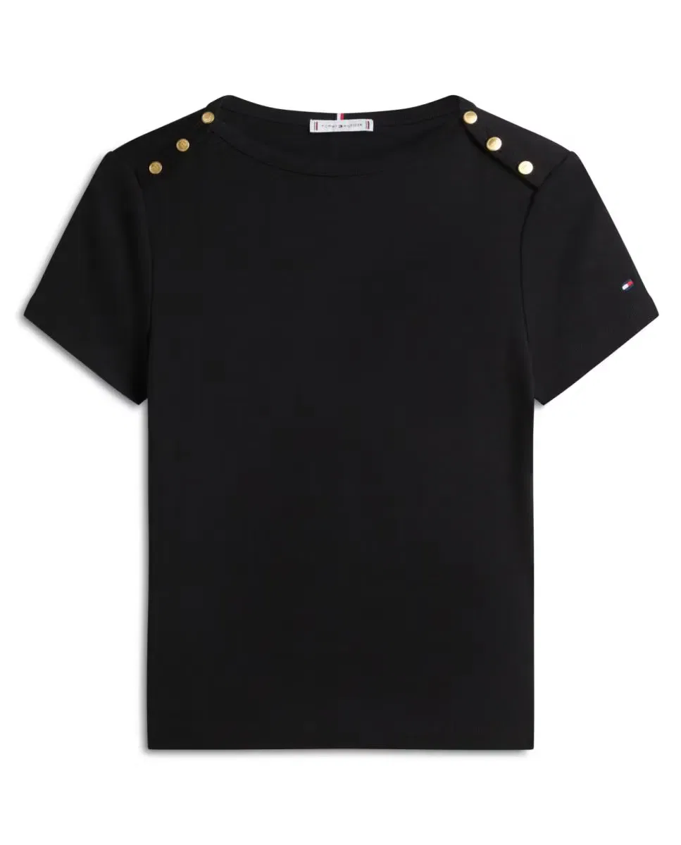 Женская футболка с длинным рукавом Tommy Hilfiger, Negro