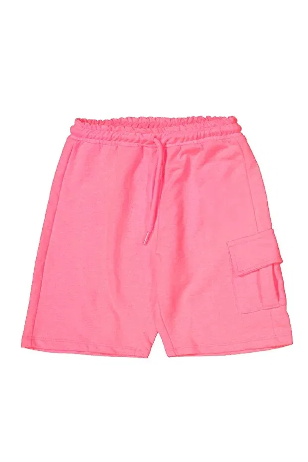 Детские шорты для девочек хлопковые с принтом Basics Divonette, Pink — фото 2