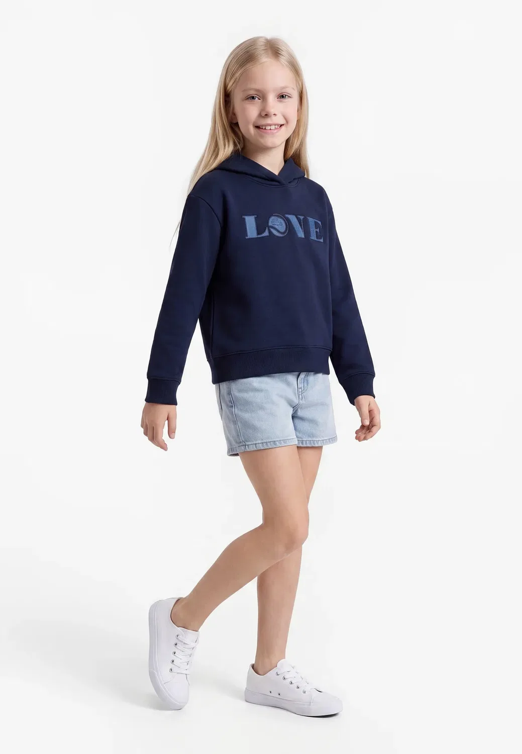 Толстовка с аппликацией на тему любви Lacoste, Marine