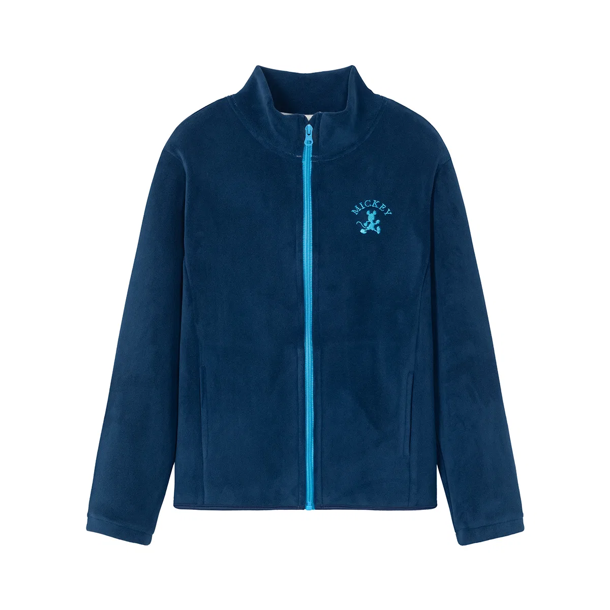 Детская флисовая куртка с воротником-стойкой Disney, Navy Blue