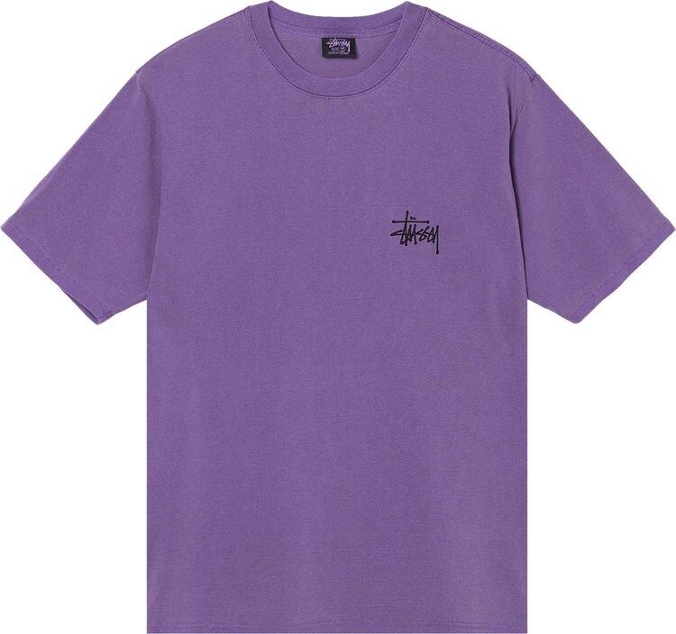 

Футболка Stussy Skull Wings Pigment Dyed Tee 'Purple', фиолетовый
