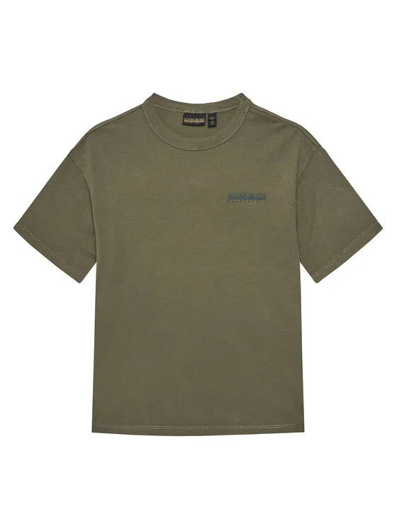 Футболка regular fit S-Ahr Napapijri, зеленый