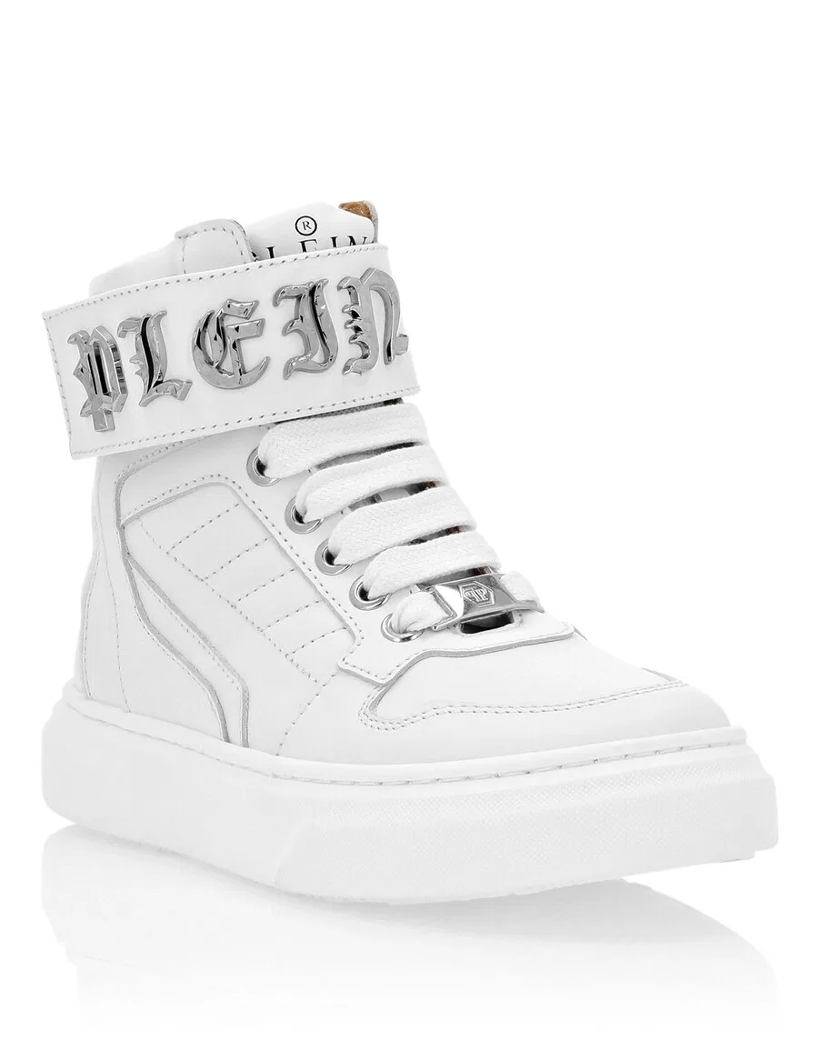 Кроссовки Philipp Plein 'Gothic' белого цвета