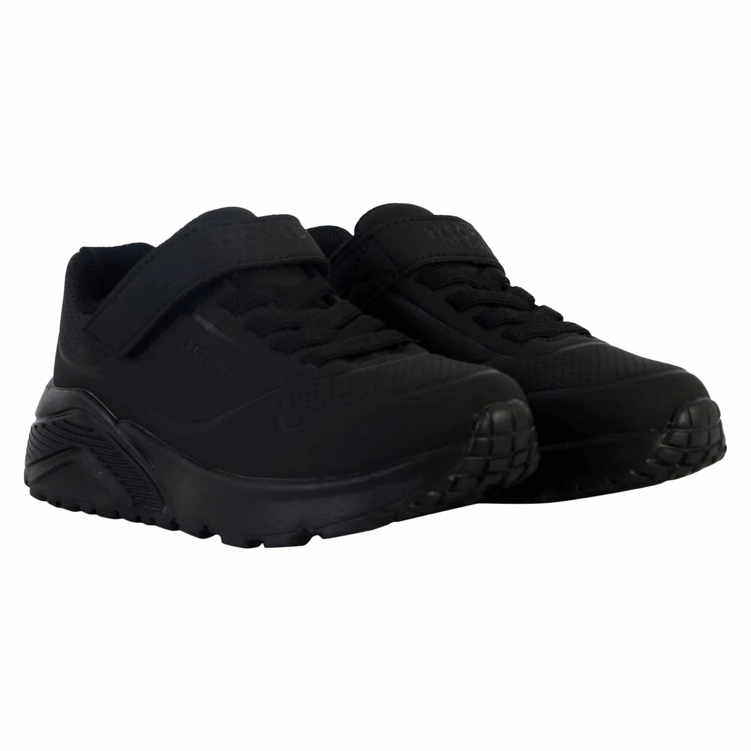 Детские кроссовки с экокожей Skechers Uno Lite, Schwarz — фото 3
