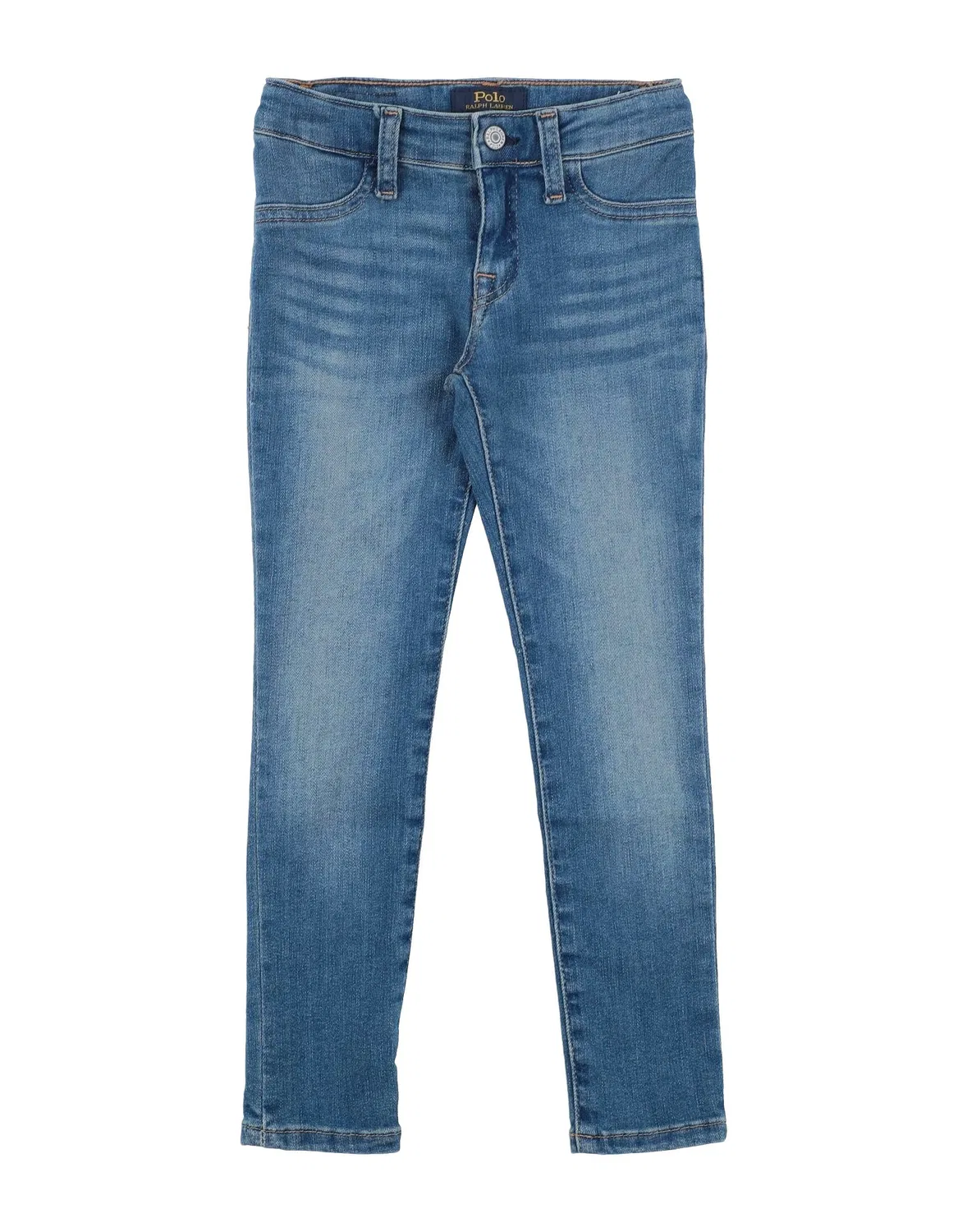 Детские джинсы для девочек со средней посадкой Aubrie Denim Legging Polo Ralph Lauren, синий