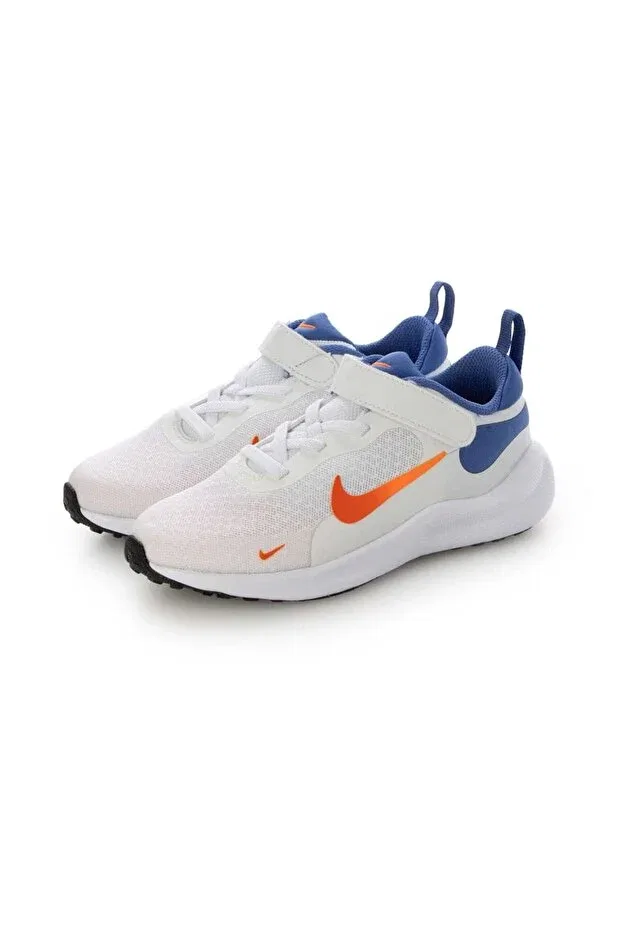 Детские спортивные туфли для девочек с липучкой Nike, White-Blue