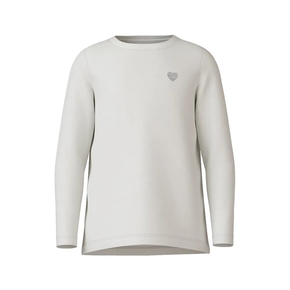 Футболка Name It Violine Loose long sleeve, белый — фото 2