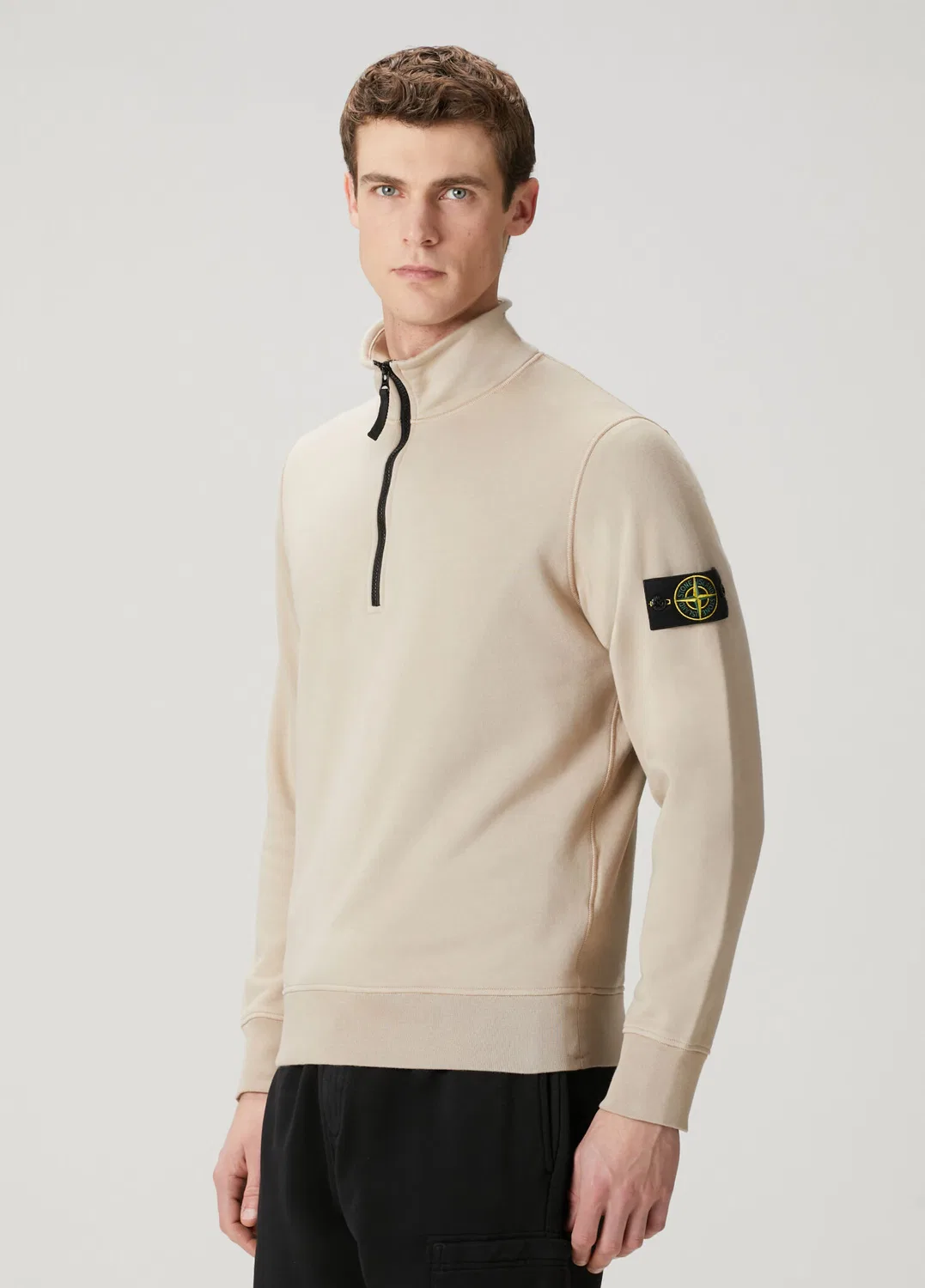 Свитшот Stone Island, бежевый — фото 3