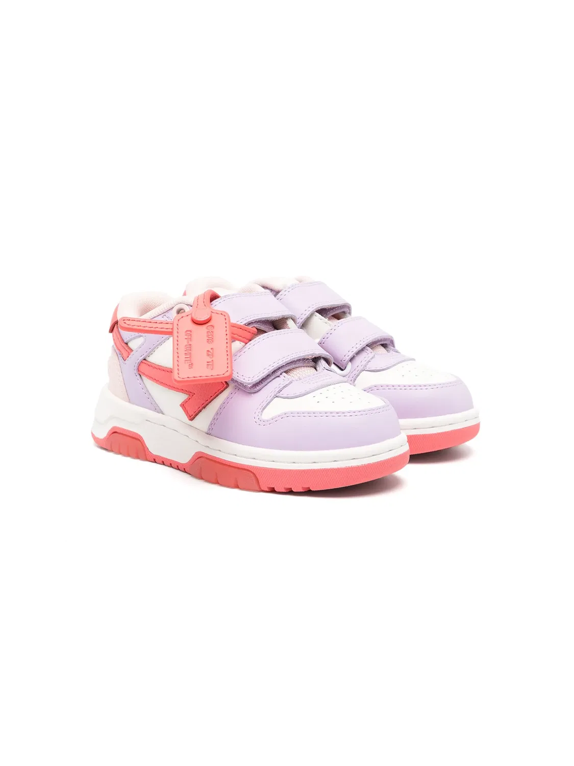 Кожаные кроссовки Out Of Office OFF-WHITE, белый