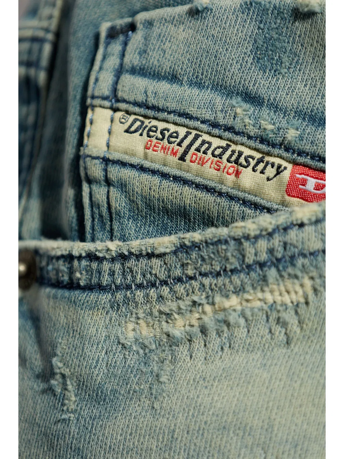 Зауженные джинсы D-Krailey, синие Diesel, синий — фото 2