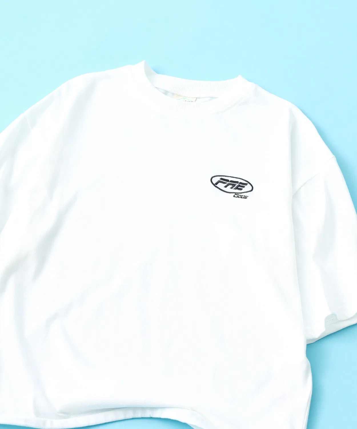 Детская футболка с принтом и вышивкой Half Sleeve FUNALIVE, White