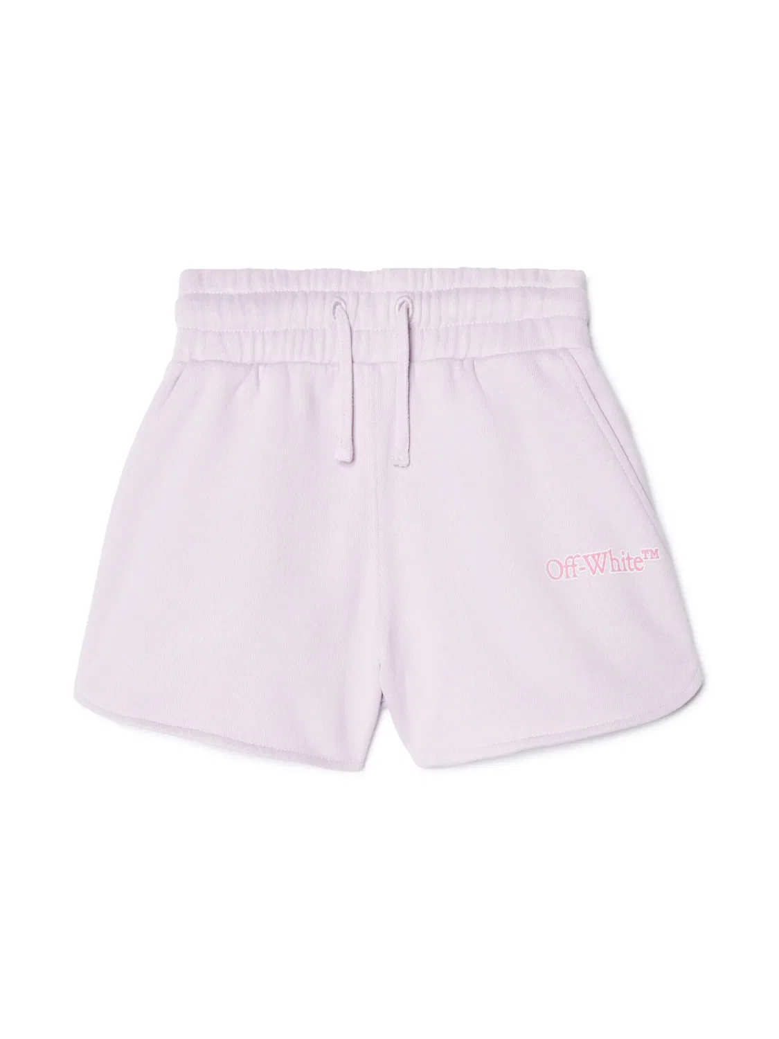 Шорты из хлопка с логотипом OFF-WHITE, фиолетовый