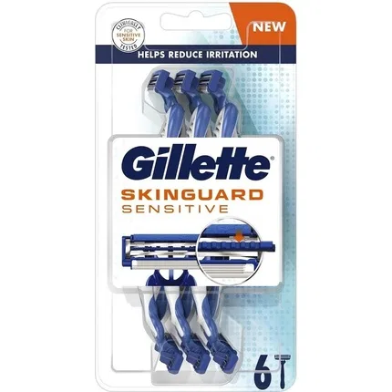 Бритвенные станки одноразовые Sensitive Gillette, 6 шт.