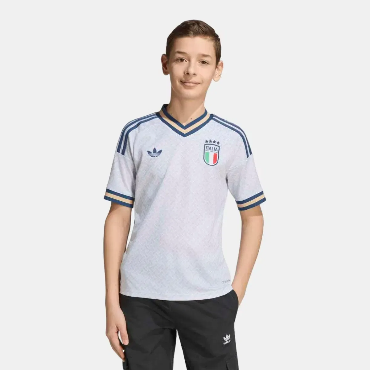 Детская футболка для мальчиков с принтом Italia Mundial 2026 adidas, Azul — фото 3