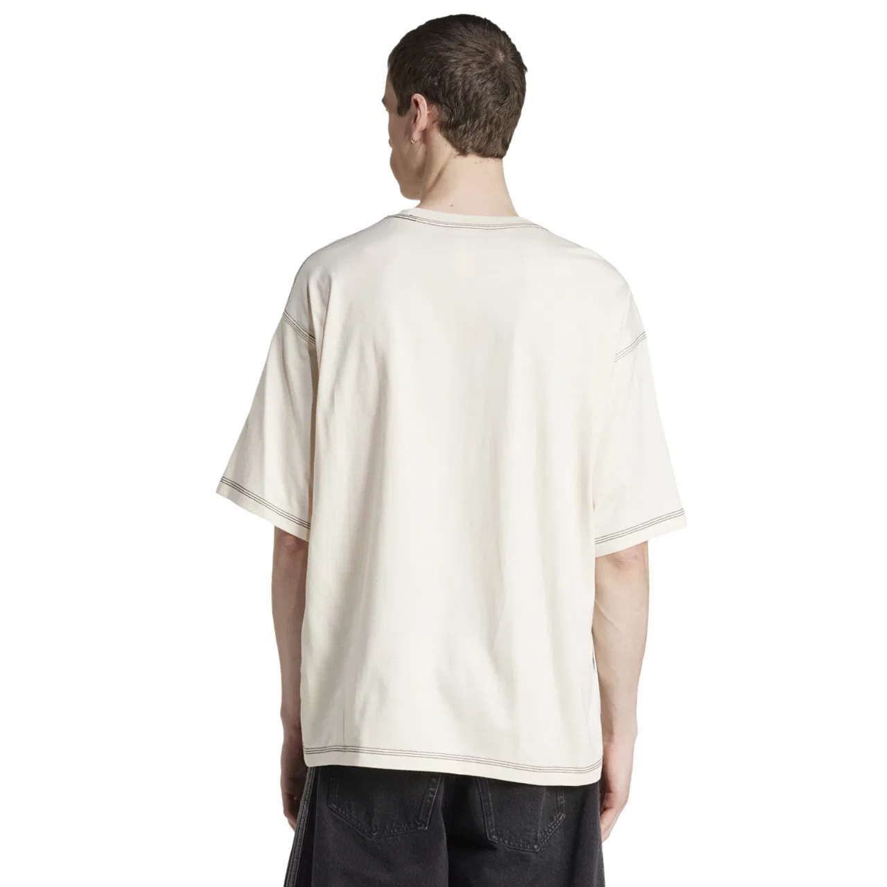 Футболка мужская Trefoil Essentials Adidas, цвет Wonder White — фото 2