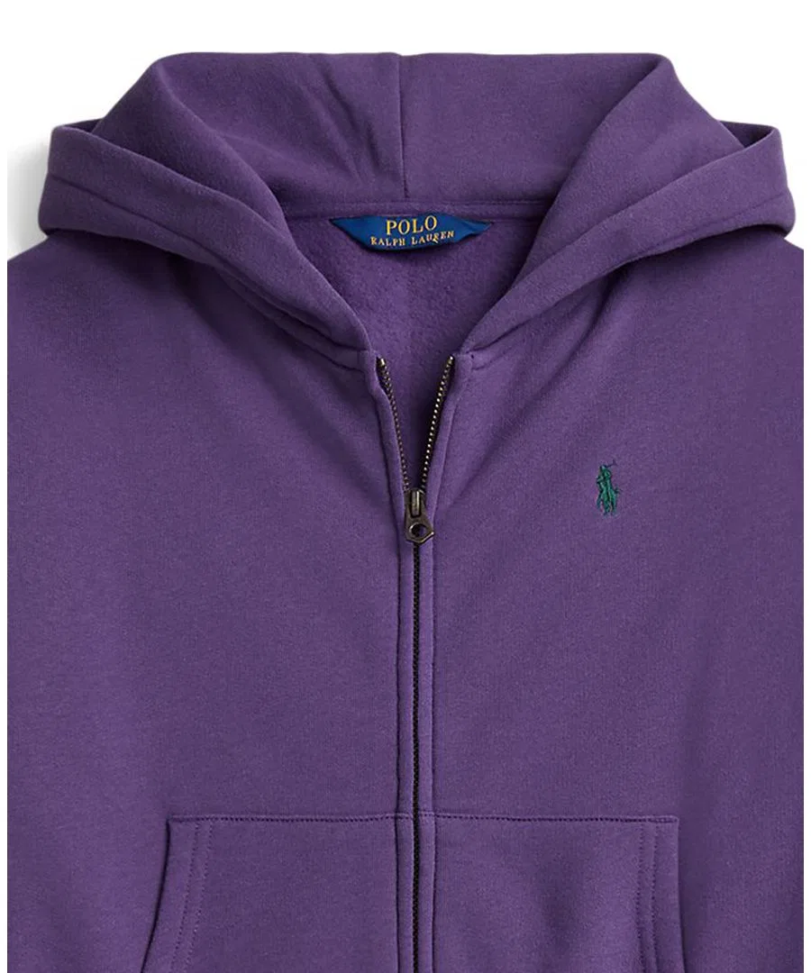 Худи с длинным рукавом на молнии Polo Ralph Lauren, Valley Purple — фото 3