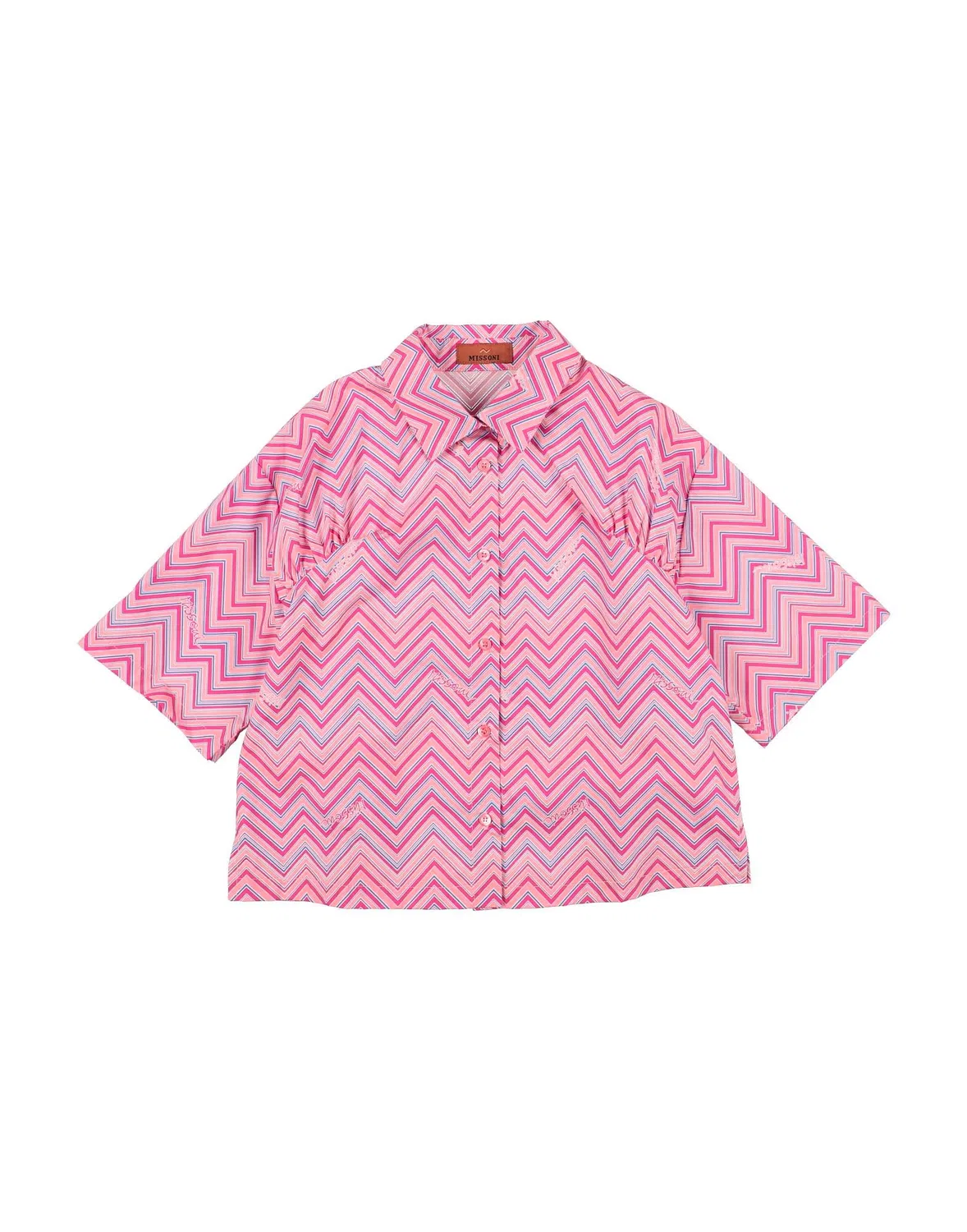 Детская рубашка с принтом Missoni, розовый