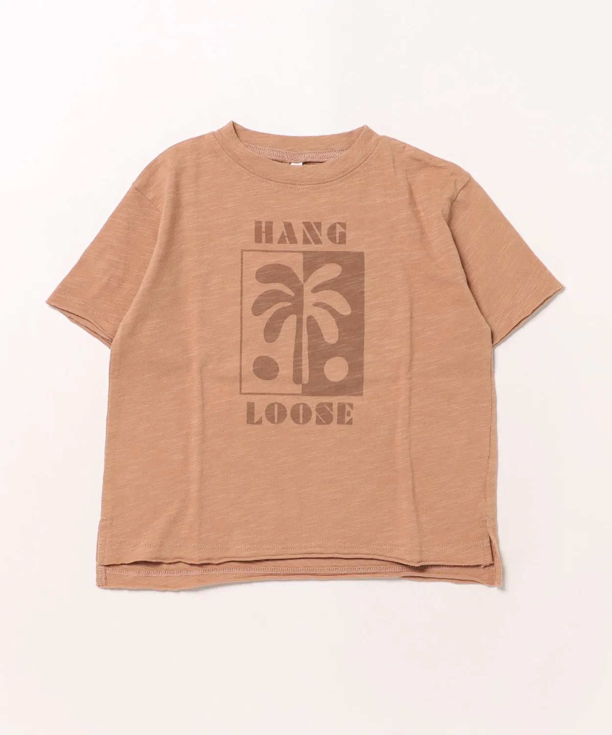Детская футболка свободного кроя с графикой Hang Loose Rylee + Cru, Brown