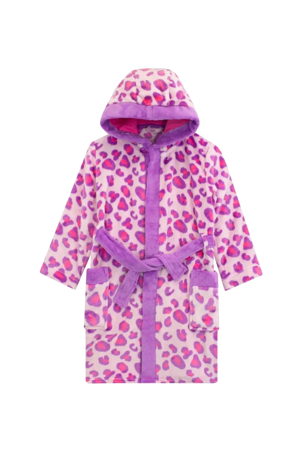 Халат с длинным рукавом с животным принтом Harry Bear, Pink