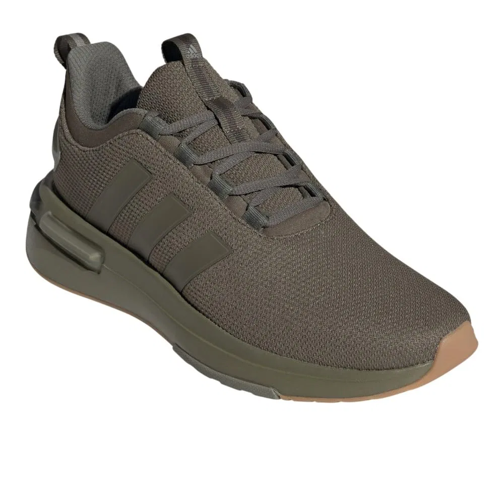 Детские кроссовки на липучке Racer Tr23 Adidas, Olive Strata Pebble Silver — фото 2