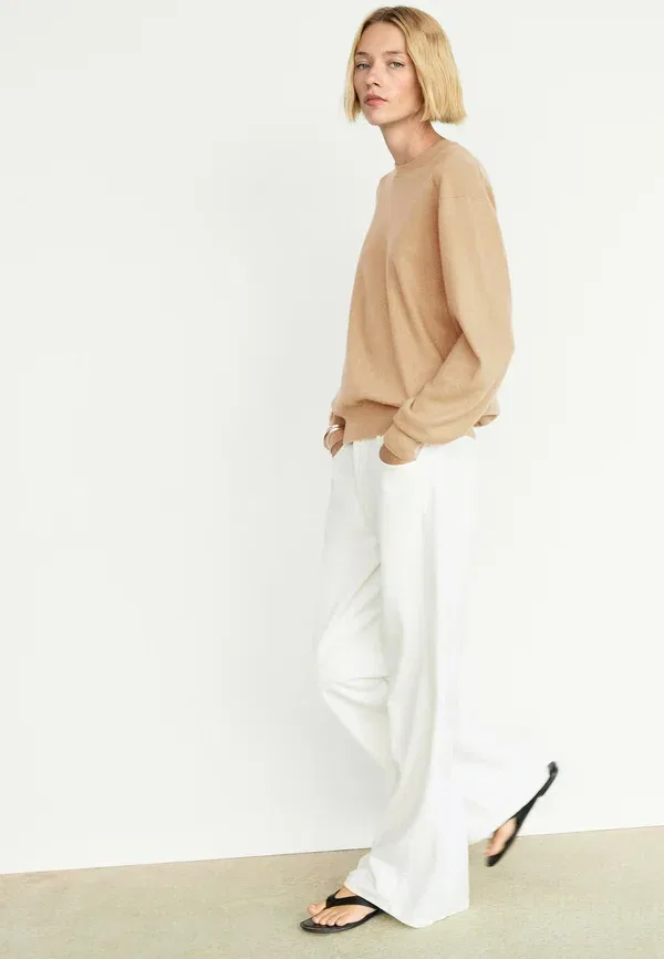 Джемпер из кашемира Jumper Massimo Dutti, коричневый — фото 3
