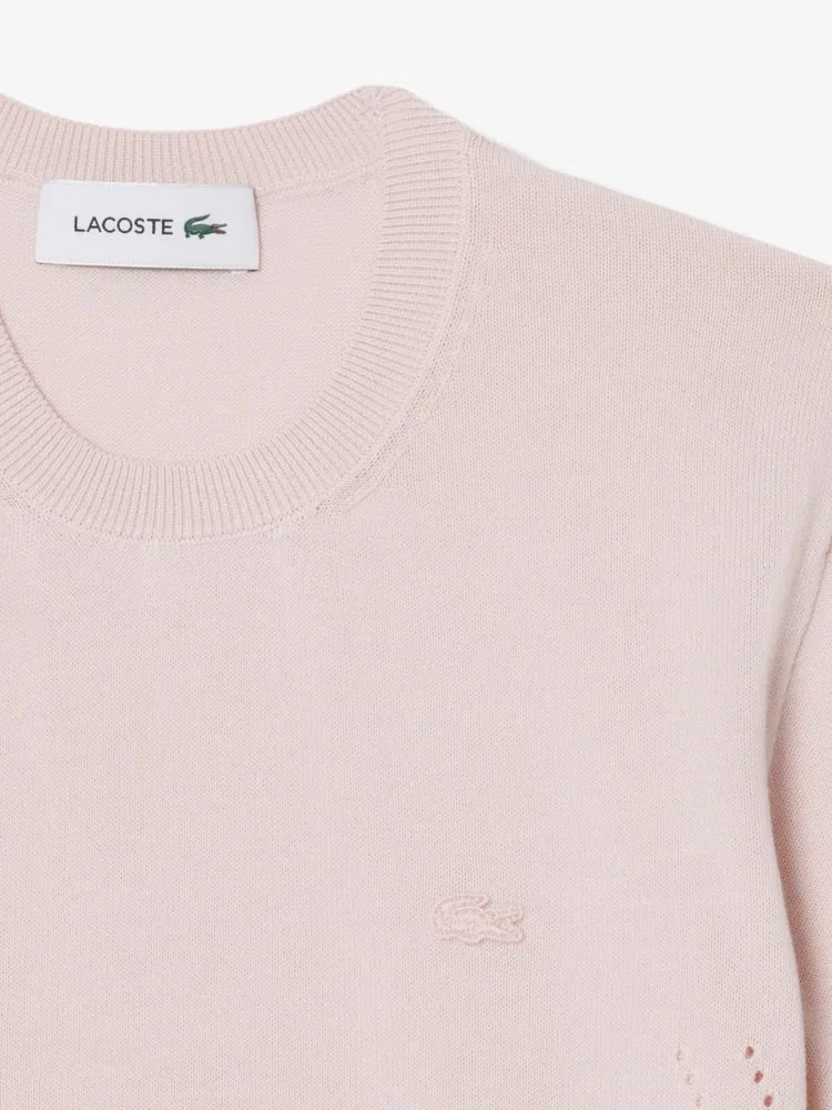 Свитер LACOSTE Light Cotton AF5025, Розовый — фото 3