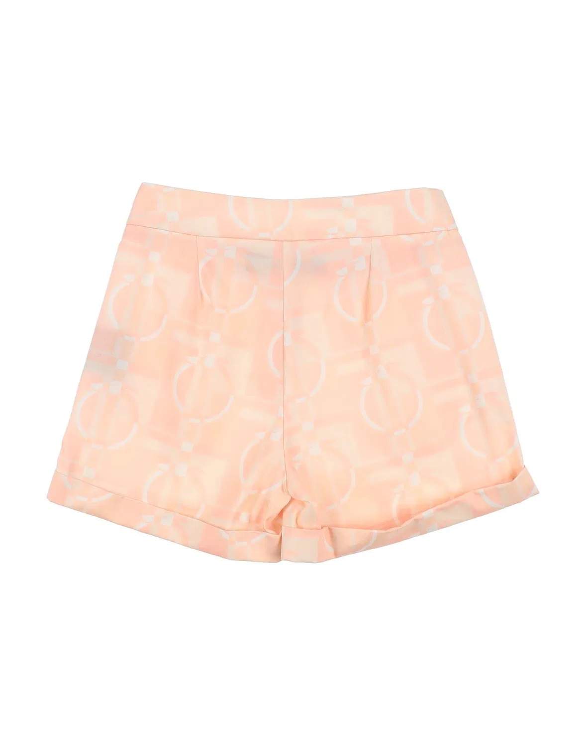 Детские шорты для девочек с геометрическим принтом Trussardi, Light Pink — фото 2