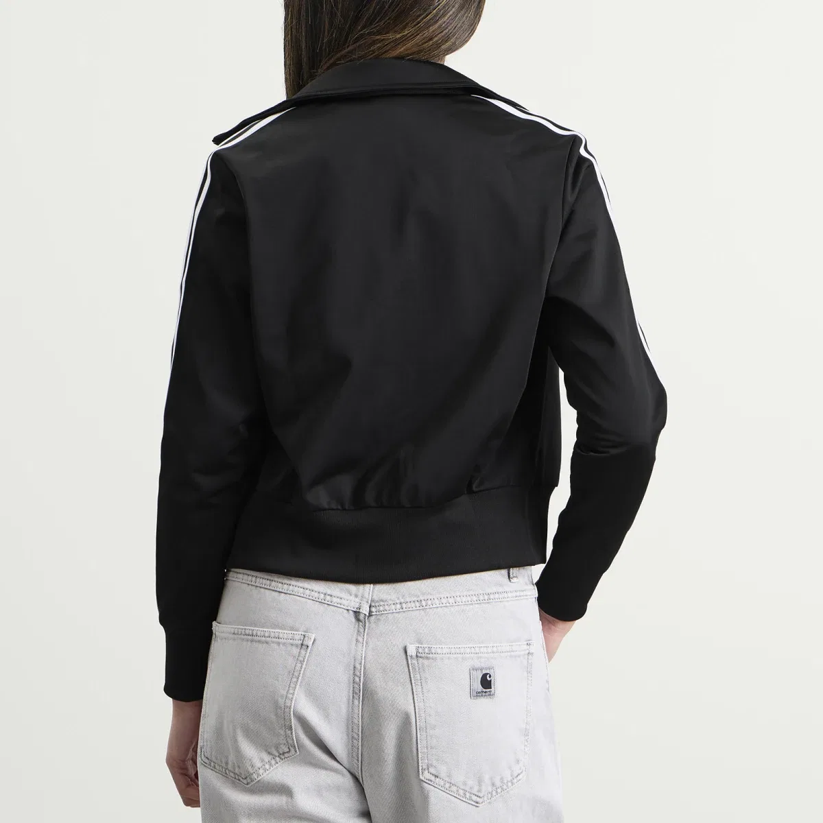 Женская куртка Firebird classic track top Adidas, Black & White — фото 3