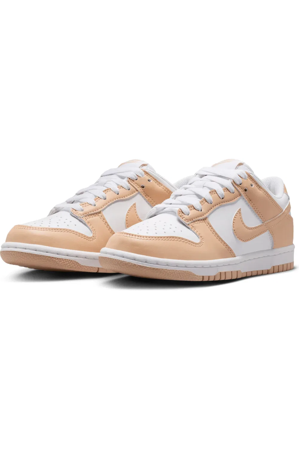 Кроссовки детские баскетбольные Dunk Low Nike, White/Shimmer/White/Shimmer