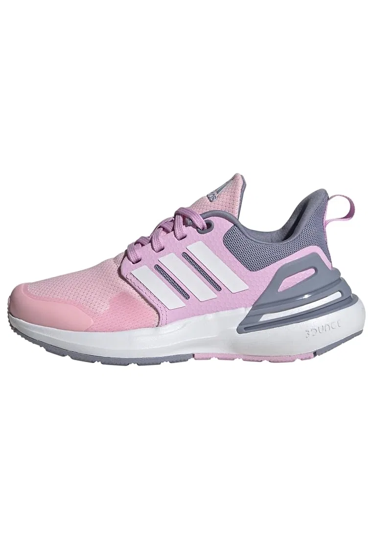 Детские кроссовки для мальчиков с принтом Rapidasport Bounce Lace Shoes Adidas, Clear Pink Cloud White Bliss Lilac
