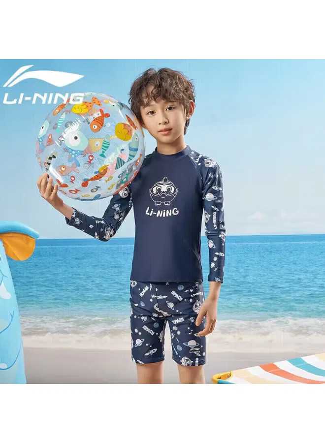 Купальный комплект с длинным рукавом для серфинга Li-Ning, синий
