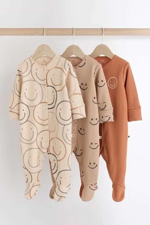 Детский комплект боди-комбинезонов для новорожденных с принтом Next Baby, Multicolor