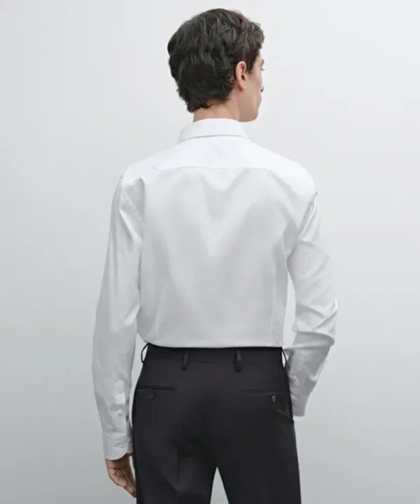 Оксфордская рубашка slim fit, 100% хлопок, Massimo Dutti — фото 4