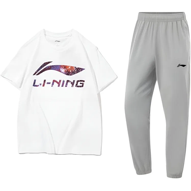 Детский комплект спортивной одежды с футболкой и штанами Li-Ning