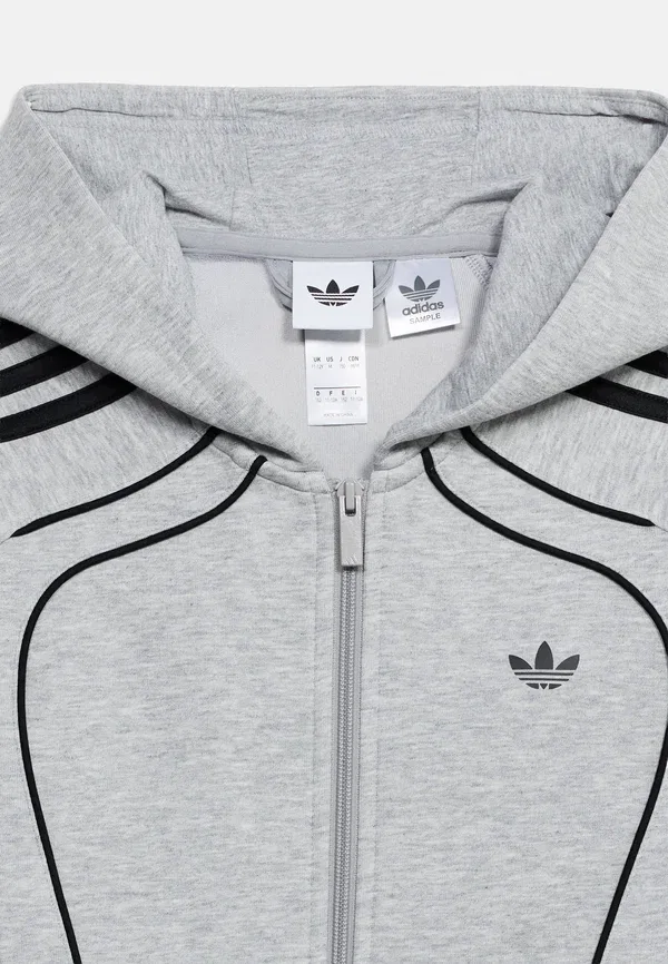 Толстовка Spacer унисекс на молнии Adidas Originals, серый — фото 3