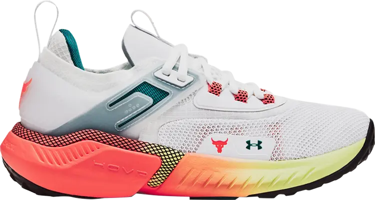 

Кроссовки Under Armour Project Rock 5 GS White After Burn, белый, Белый;серый, Кроссовки Under Armour Project Rock 5 GS White After Burn, белый